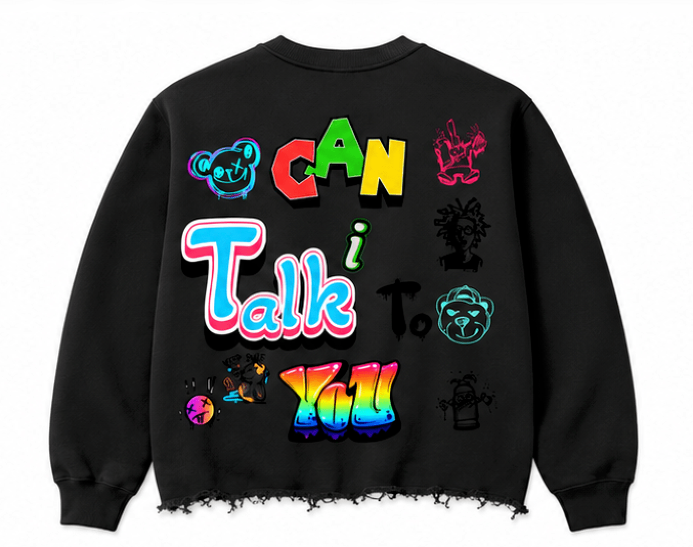 Can We Cropped Crewneck Sweatshirt - PRESSUA