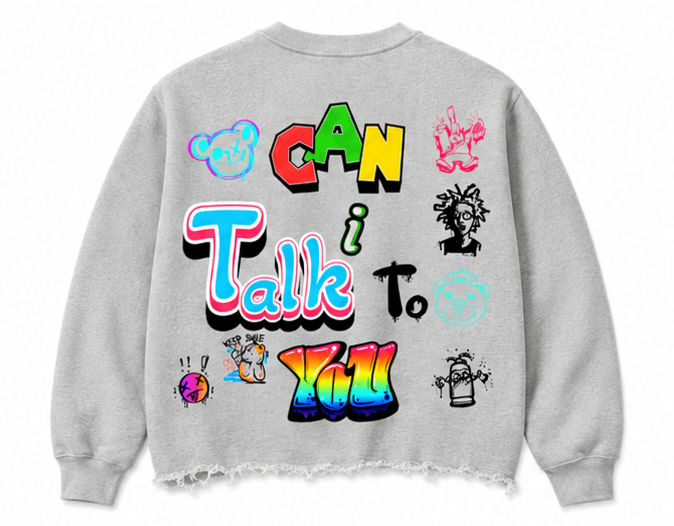 Can We Cropped Crewneck Sweatshirt - PRESSUA