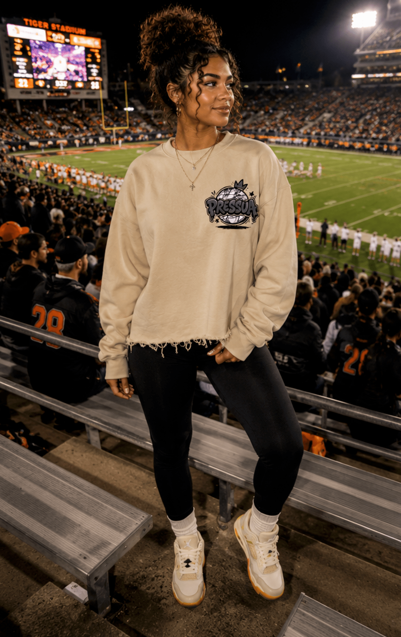 Can We Cropped Crewneck Sweatshirt - PRESSUA